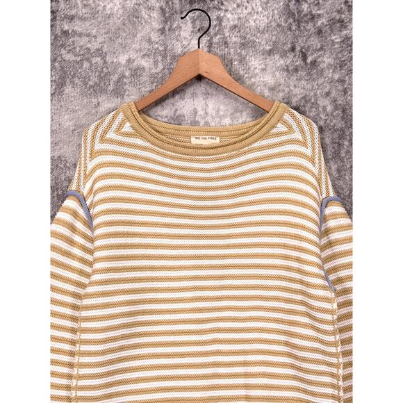 Free People Asher Pullover Sweater XS Womens Striped Knit - Picture 2 of 9